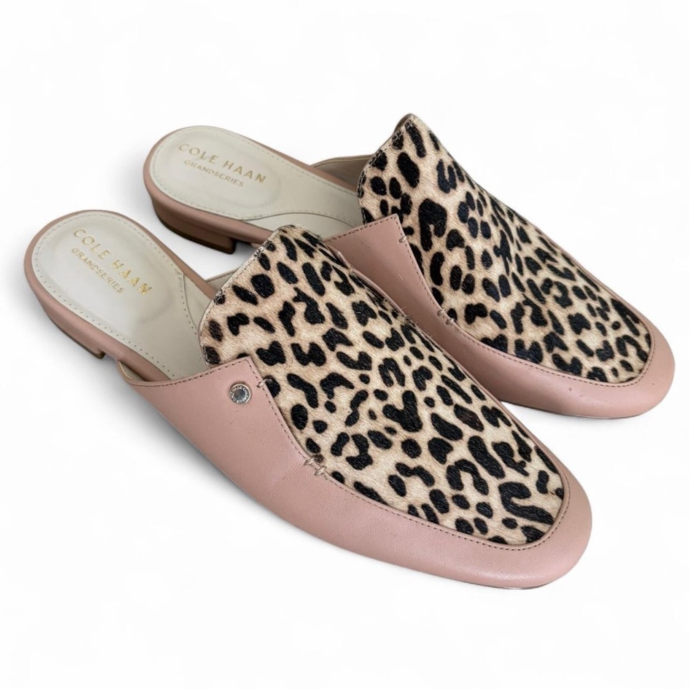 Cole Haan Women's Mules in Leopard and Pink - Picture 2 of 5